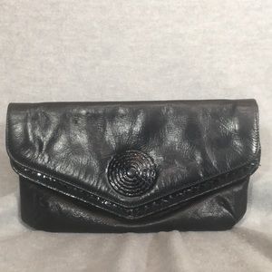 COLLINS Leather Clutch Handbag Famous for Quality Design and Construction